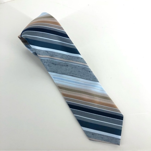 2 Christian Dior Monsieur‎ Vintage Diagonal Stripe Ties - Picture 2 of 15